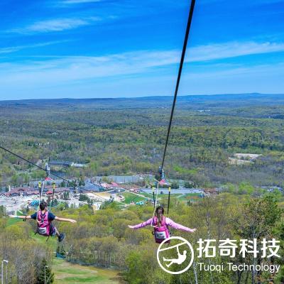 峡谷飞人 高空飞索 
