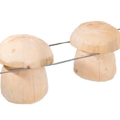 Walking obstacle WOODEN MUSHROOMS BRIDGE